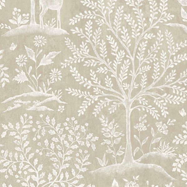 Purchase Ncw4490-02 | Signature Foret Linen - Nina Campbell Wallpaper