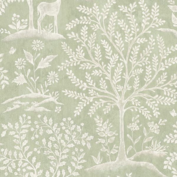 Purchase Ncw4490-04 | Signature Foret Eucalyptus - Nina Campbell Wallpaper