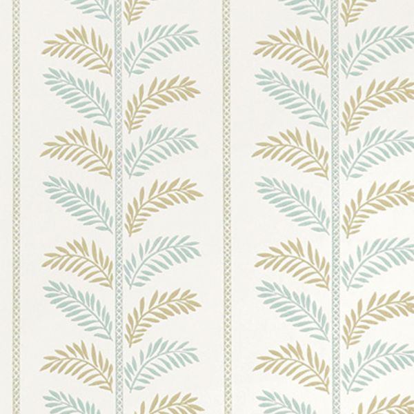 Purchase Ncw4496-01 | Signature Plumier Aqua/Beige - Nina Campbell Wallpaper