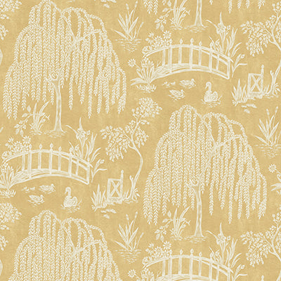 Purchase Ncw4595-04 | Honfleur Les Saules Yellow - Nina Campbell Wallpaper
