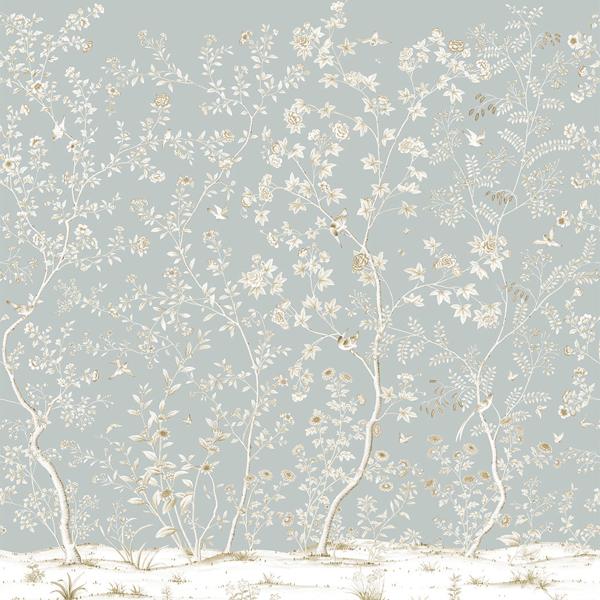 Sample P2016106.11.0 Beaujeu Wp Grey Lee Jofa Wallpaper