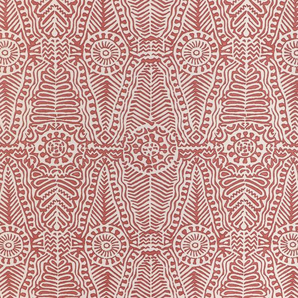 Sample - P2020112-24 | Drayton Paper, Red Global - Lee Jofa Wallpaper - P2020112.24.0