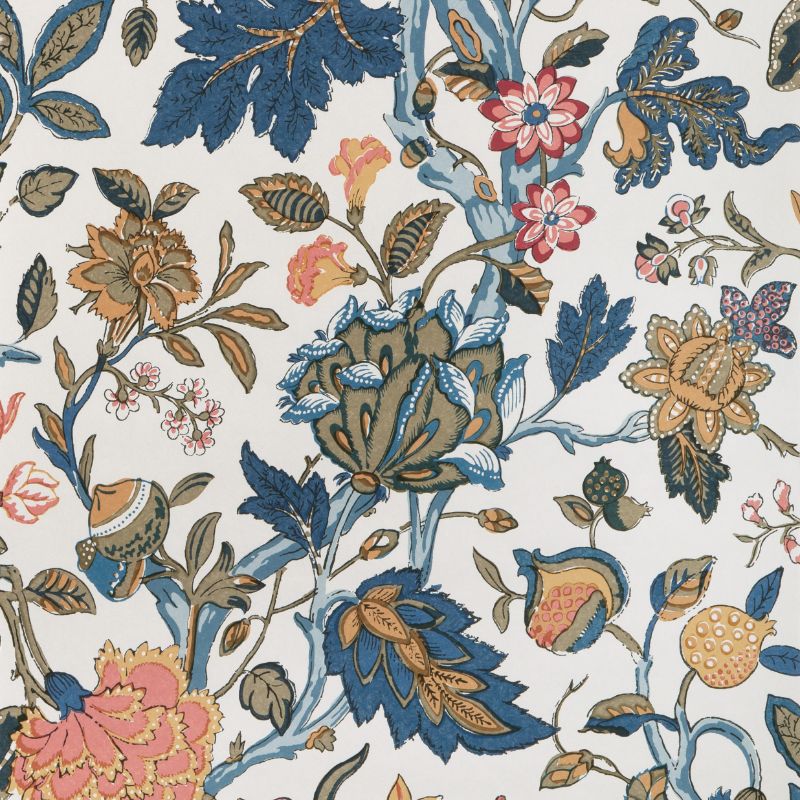 Sample - P2023119.55.0 | Hazelwood Paper, Blue Botanical - Lee Jofa Wallpaper