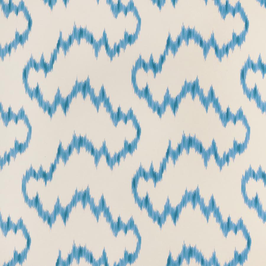 Sample - P2023129-516 | Mallorcan Ikat Wp, Blue Ikat - Lee Jofa Wallpaper - P2023129.516.0