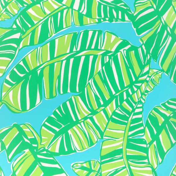 Sample - P2025111-353 | Go Bananas Wp, Green Tropical - Lee Jofa Wallpaper - P2025111.353.0