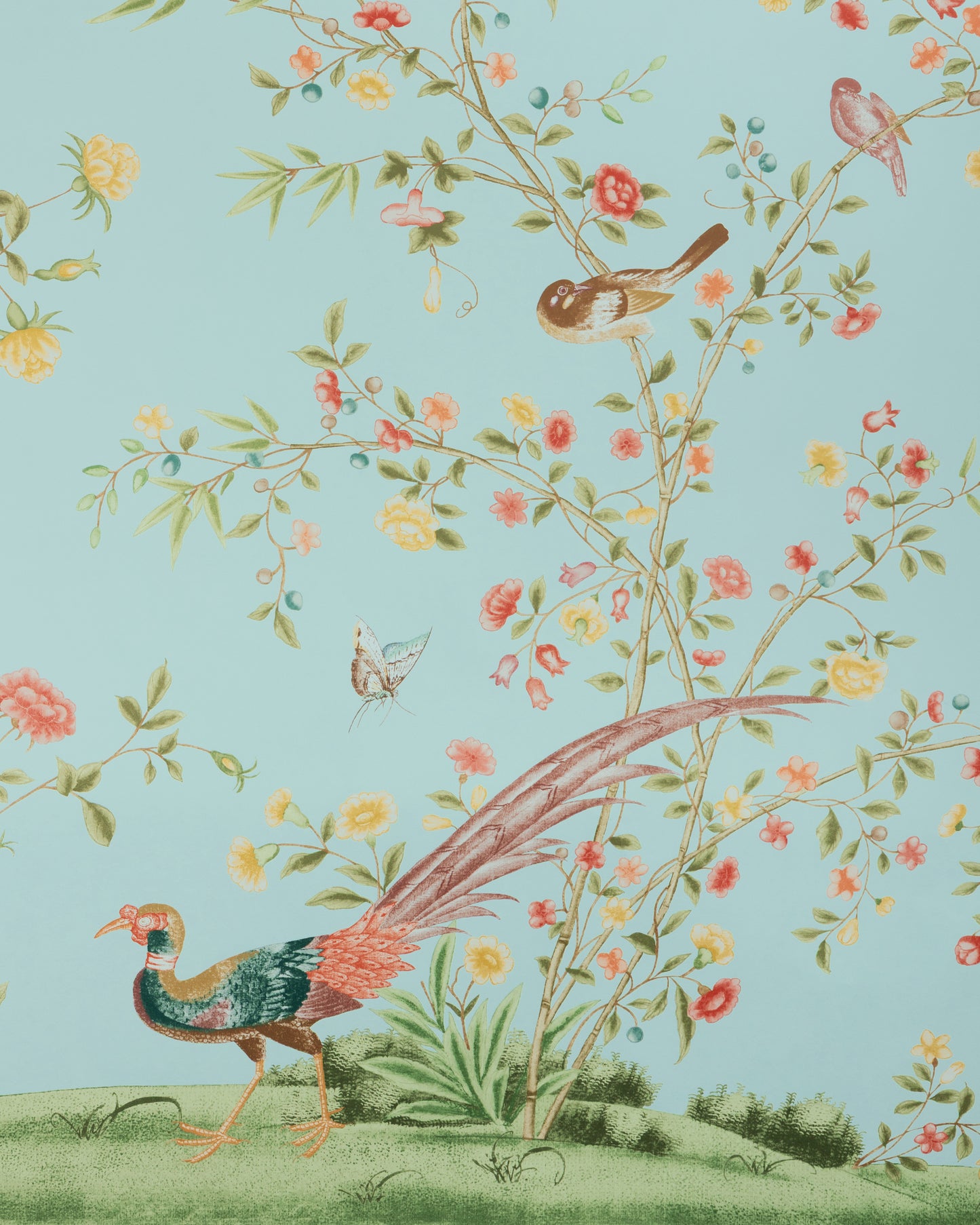 Purchase P2025120-353 Whitley Hall Wp Pnl, Blue Animals - Lee Jofa Wallpaper - P2025120.353.0