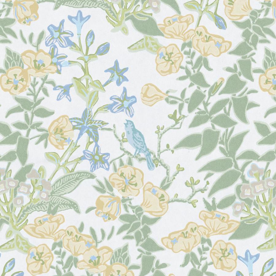 Purchase P2026101-415 Plumeria Paper, Yellow Botanical - Lee Jofa Wallpaper - P2026101.415.0