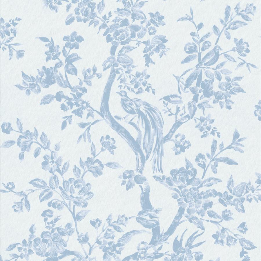 Purchase P2026103-15 Camellia Toile Wp, Blue Chinoiserie - Lee Jofa Wallpaper - P2026103.15.0