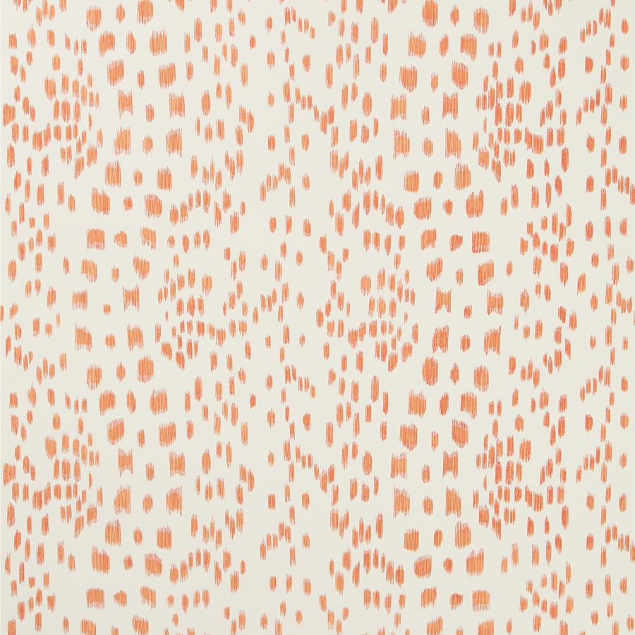 Sample P8012138.12.0 Volume 57, Les Touches Tangerine by Brunschwig and Fils Wallpaper
