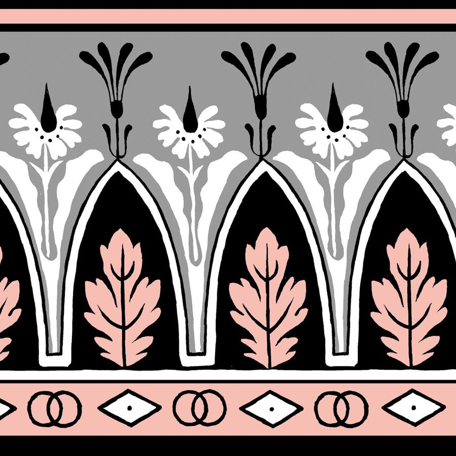 Purchase P8015106-1711 Lola Montez Bdr, Pink Damask - Brunschwig & Fils Wallpaper - P8015106.1711.0