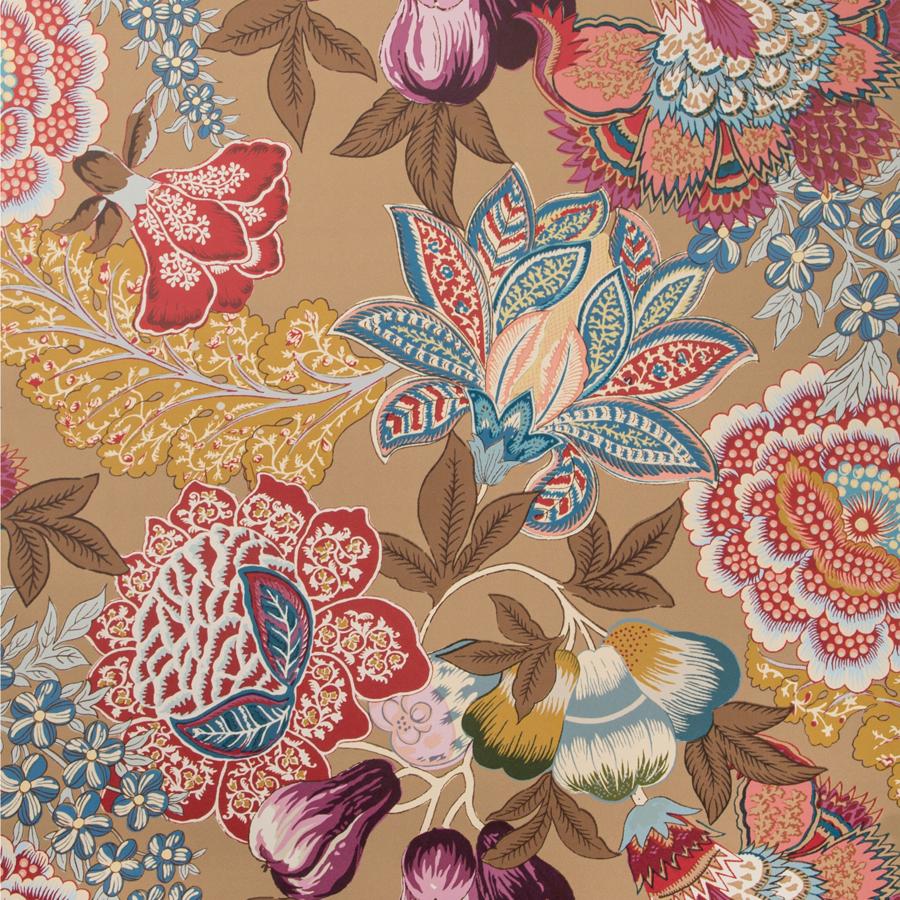 Sample P8020101.1659.0 Karabali Multi Color Floral Brunschwig and Fils Wallpaper