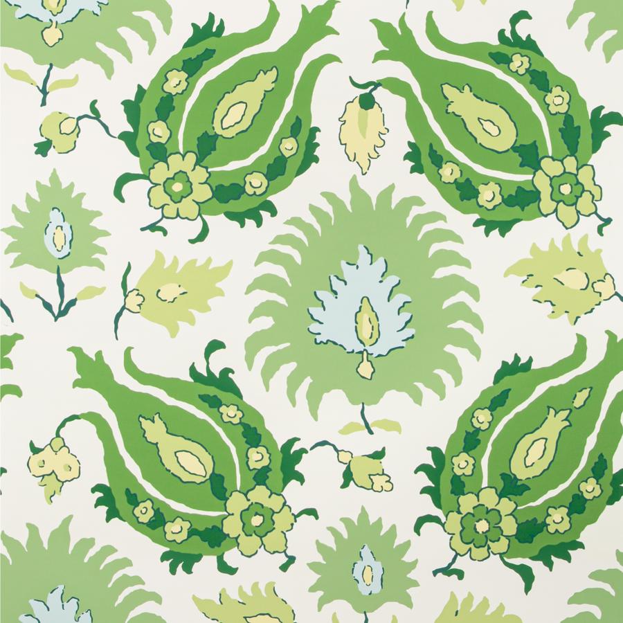 Find P8020102.3033.0 Kashmiri Green by Brunschwig & Fils Wallpaper