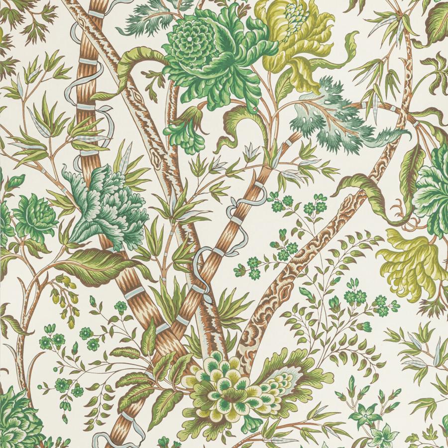 Shop P8022100.333 Luberon Green/Leaf Botanical & Floral by Brunschwig & Fils Wallpaper