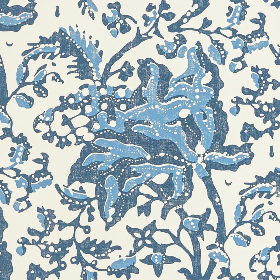 Find P8022102.550 Weymouth Indigo Botanical & Floral by Brunschwig & Fils Wallpaper