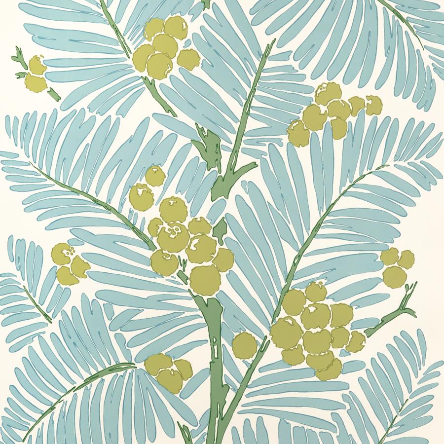 Purchase P8022108.153.0 Palmar, Blue Tropical - Brunschwig & Fils Wallpaper