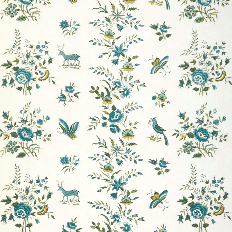 Purchase P8023103.194.0 Aurel, Blue Animals - Brunschwig & Fils Wallpaper