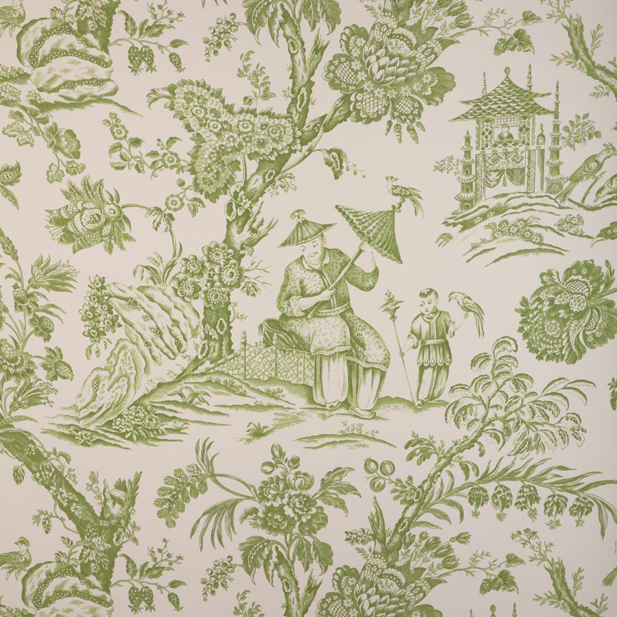 Purchase P8023106.3.0 Marcel, Green Tropical - Brunschwig & Fils Wallpaper