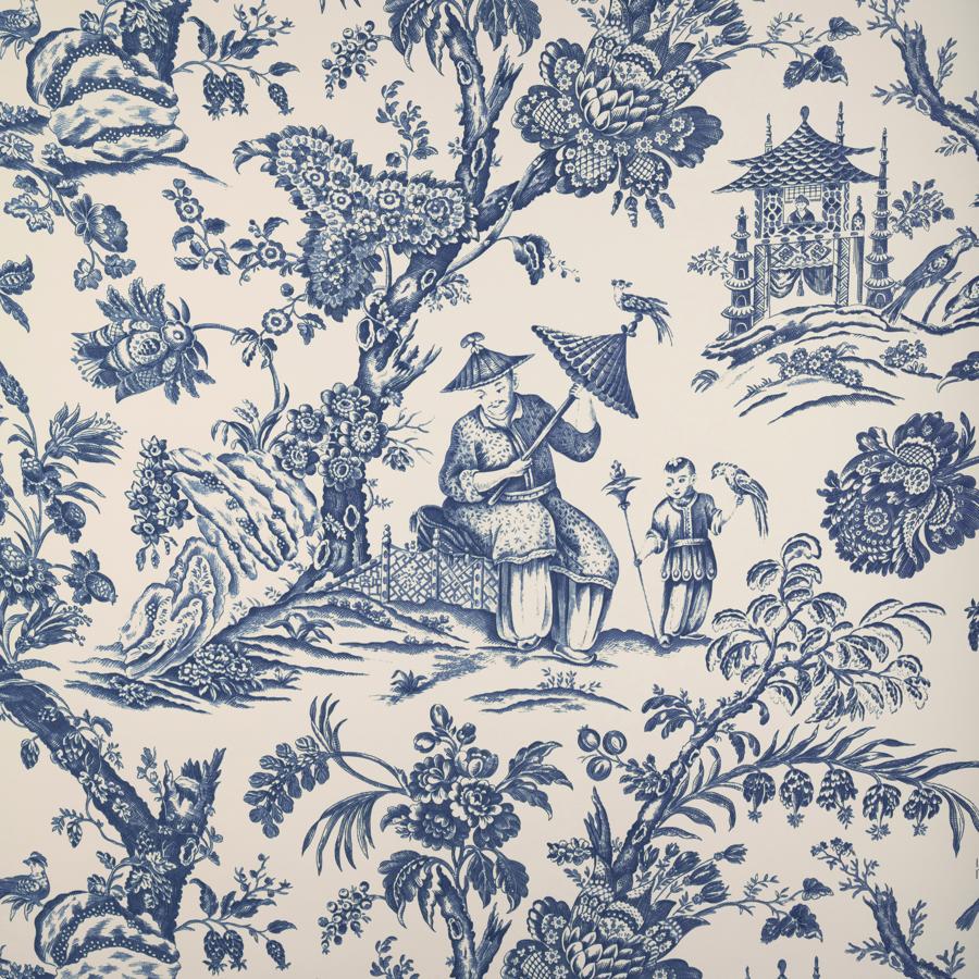 Purchase P8023106.50.0 Marcel, Blue Tropical - Brunschwig & Fils Wallpaper