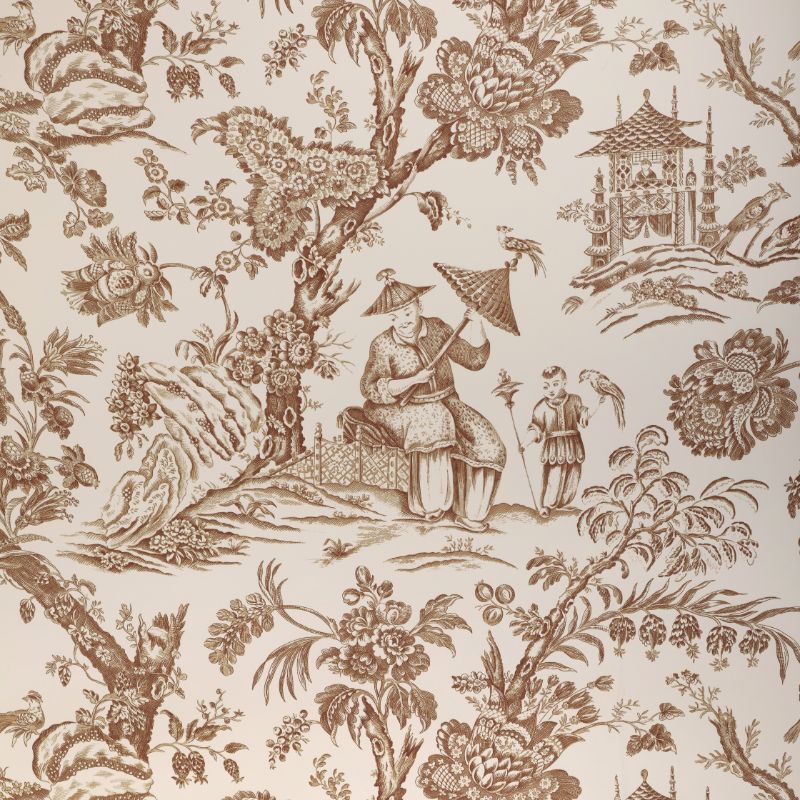 Purchase P8023106.6.0 Marcel, Brown Tropical - Brunschwig & Fils Wallpaper