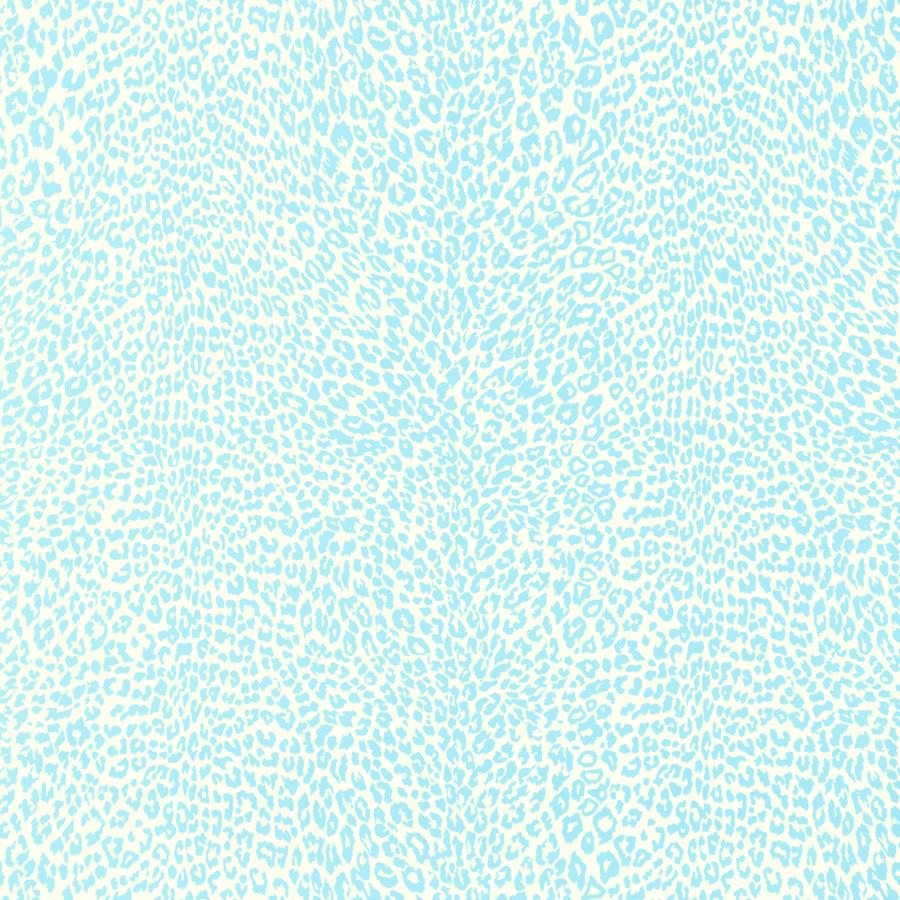 Sample - P8023107.15.0 | Petit Leopard, Blue Animals - Brunschwig & Fils Wallpaper