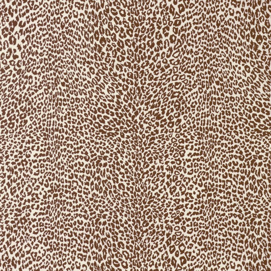 Sample - P8023107.6.0 | Petit Leopard, Brown Animals - Brunschwig & Fils Wallpaper