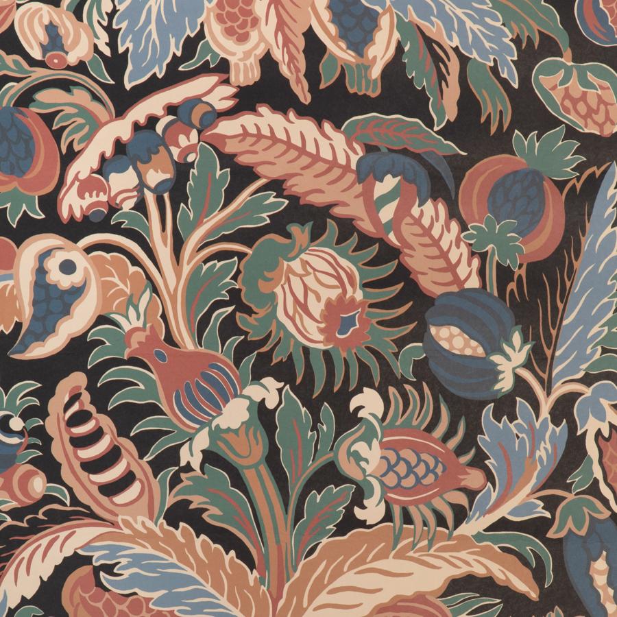 Sample - P8023108.830.0 | Villars, Multi Color Botanical - Brunschwig & Fils Wallpaper