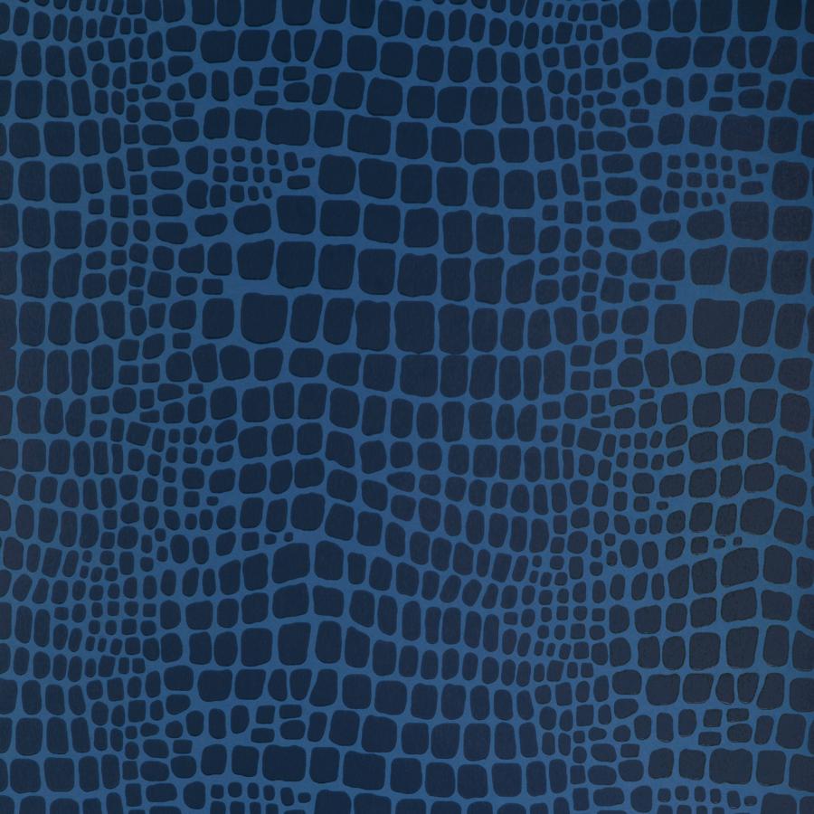 Sample - P8023114-50 | Croc, Blue Animals - Brunschwig & Fils Wallpaper - P8023114.50.0