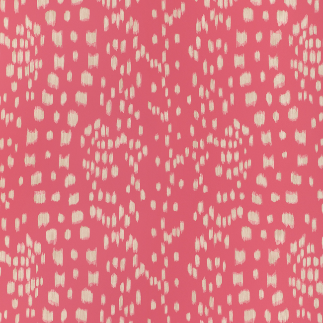 Sample - P8024102-7 | Les Touches Reverse, Pink Polka Dots - Brunschwig & Fils Wallpaper - P8024102.7.0