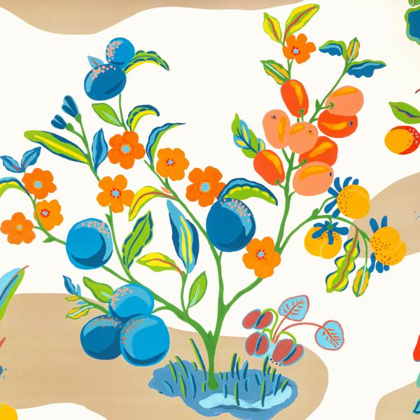 Purchase P8024108-195 Pomelo, Multi Color Fruit - Brunschwig & Fils Wallpaper - P8024108.195.0