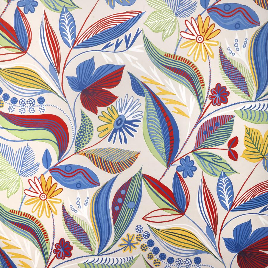 Sample - P8024113-195 | Carlsten, Multi Color Floral - Brunschwig & Fils Wallpaper - P8024113.195.0