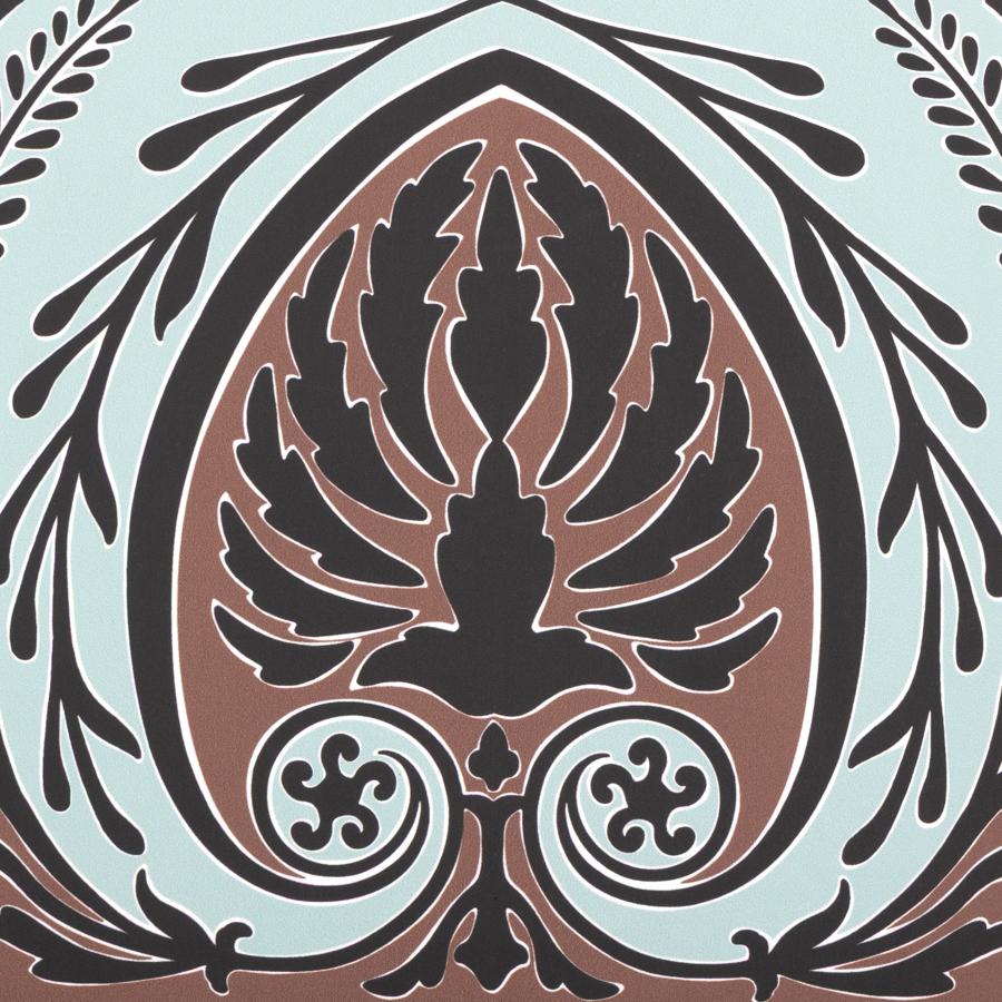 Purchase P8025103-613 Frise Palmette, Aqua Border - Brunschwig & Fils Wallpaper - P8025103.613.0