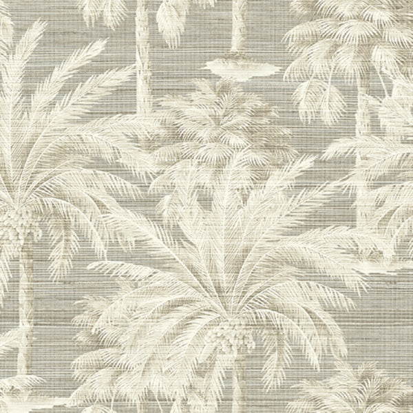 Purchase PS40006 Palm Springs, Dream Of Palm Trees Grey Texture by Kenneth James Wallpaper