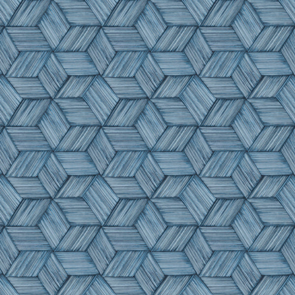 Purchase PS41402 Palm Springs, Intertwined Blue Geometric by Kenneth James Wallpaper