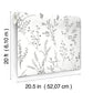 Purchase Psw1522Rl | Watercolor Botanicals, Wildflower Sprigs Peel & Stick - York Wallpaper