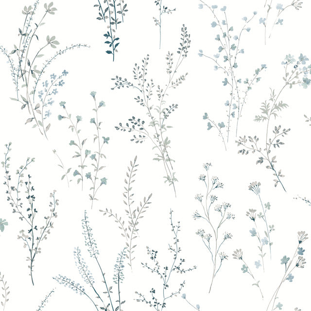 Purchase Psw1523Rl | Watercolor Botanicals, Wildflower Sprigs Peel & Stick - York Wallpaper