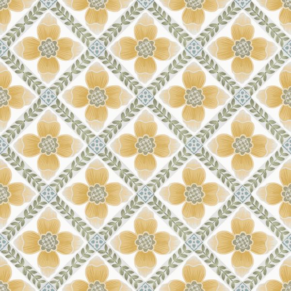 Purchase Psw1585Rl | Mirth Studios, Mimi Quilted Floral - York Wallpaper