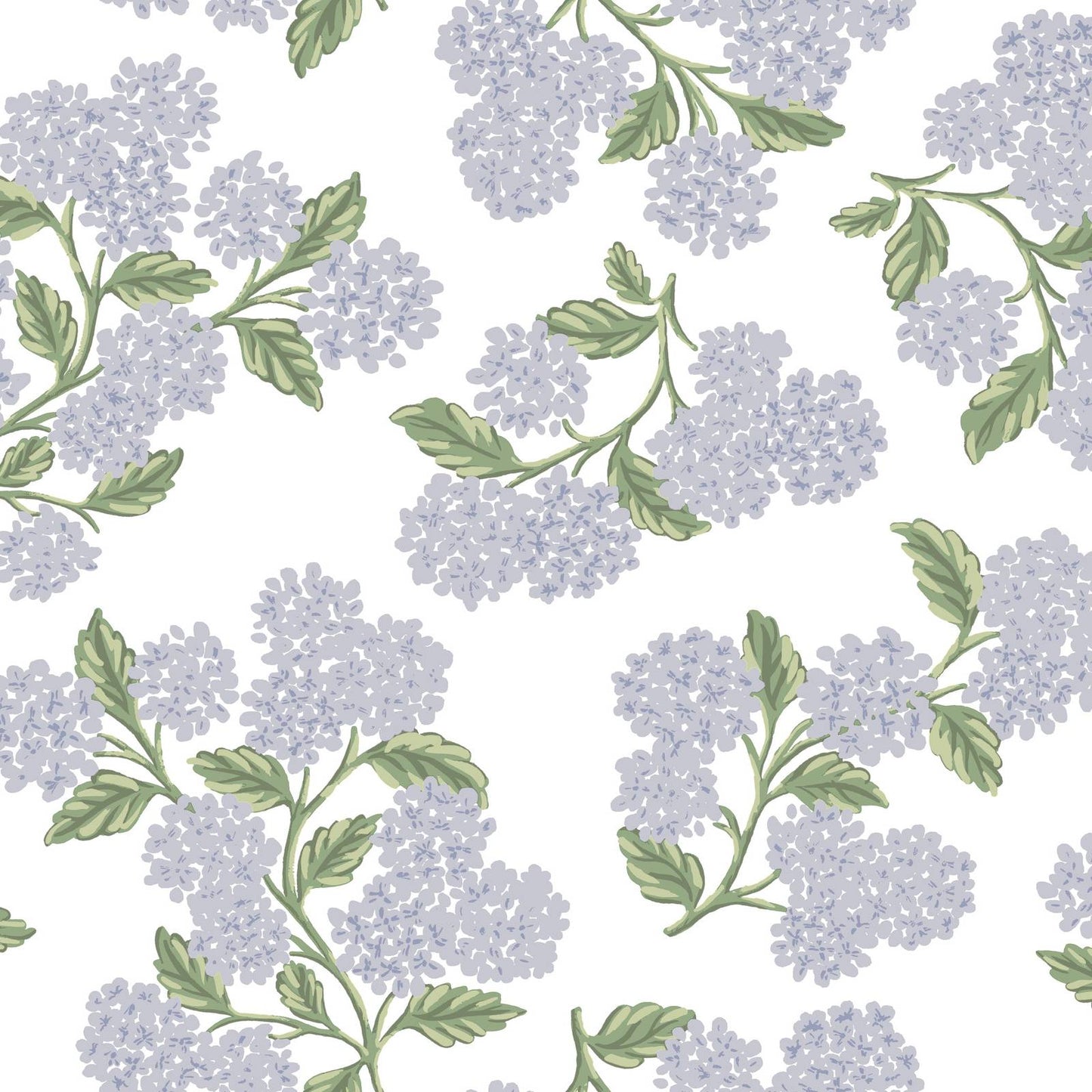 Purchase Psw1621Rl | Rifle Paper Co P+S 4Th Edition, Hydrangea Lilac & White - York Wallpaper