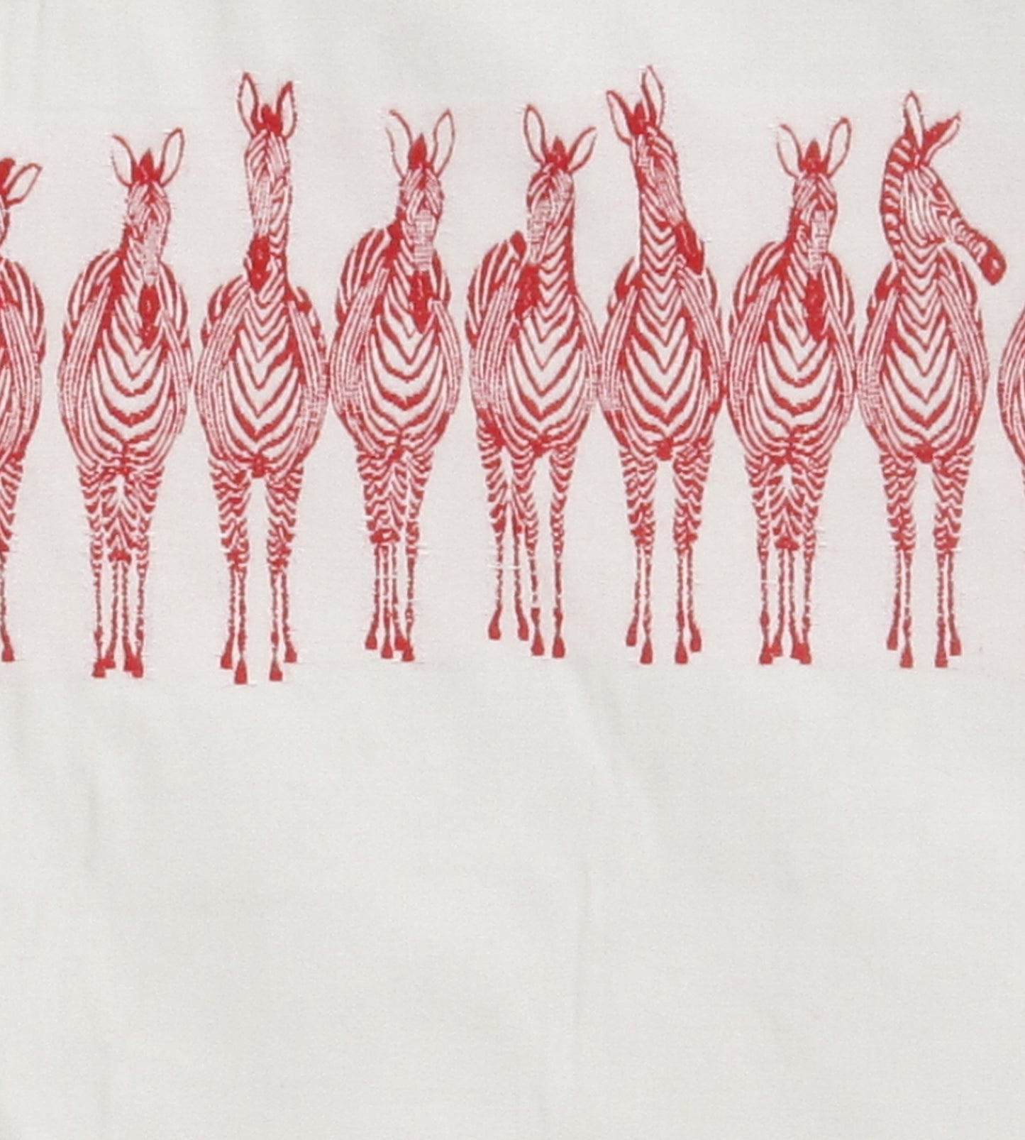 Purchase Old World Weavers Fabric SKU PZ 00028691, Zebras On Parade Red 2