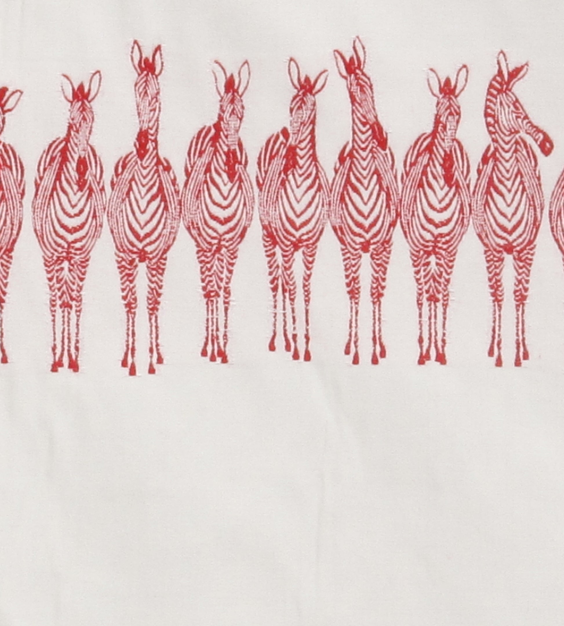 Purchase Old World Weavers Fabric SKU PZ 00028691, Zebras On Parade Red 2