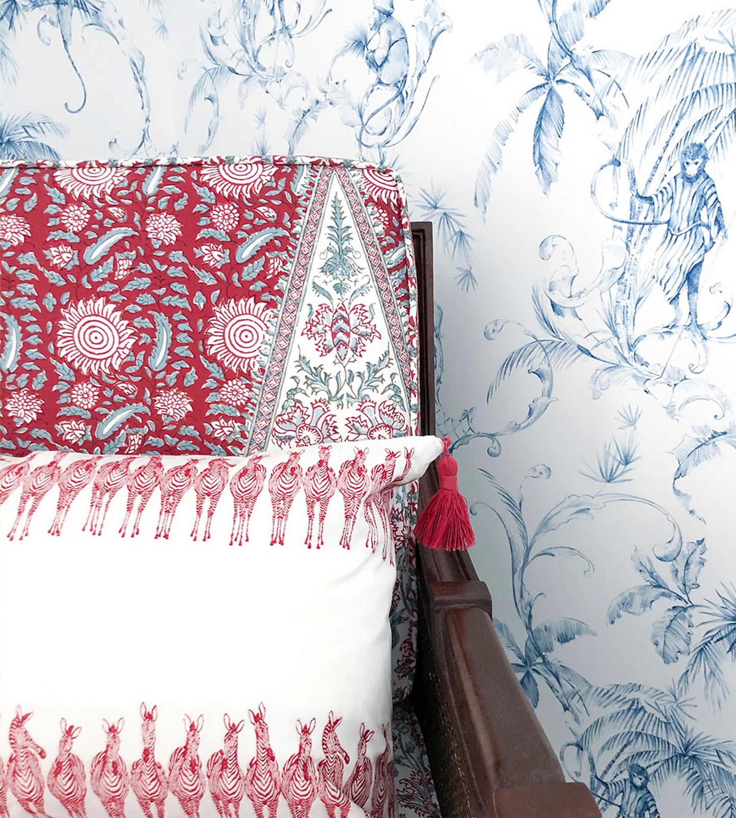 Purchase Old World Weavers Fabric SKU PZ 00028691, Zebras On Parade Red 3