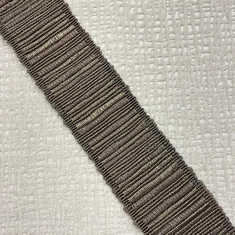 Sample 9346 Reese Tape Grain, Taupe/Tan, Metallic by Magnolia Fabric