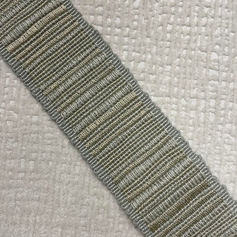 Sample 9350 Reese Tape Spa, Light Blue, Light Green, Metallic by Magnolia Fabric