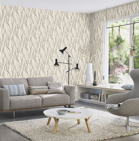 Purchase RH330205 Brewster Wallpaper, Sway Neutral Botanical - Rasch12
