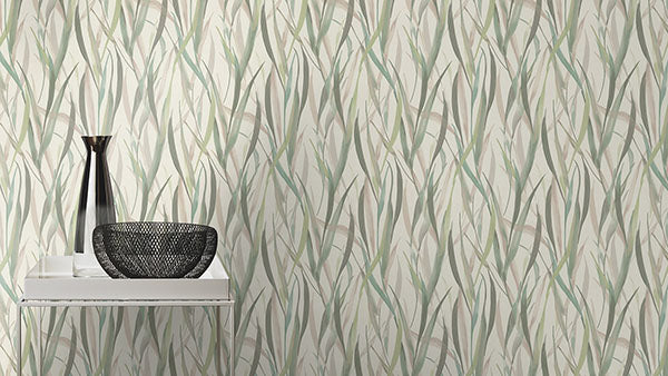 Purchase RH330212 Brewster Wallpaper, Sway Light Green Botanical - Rasch12