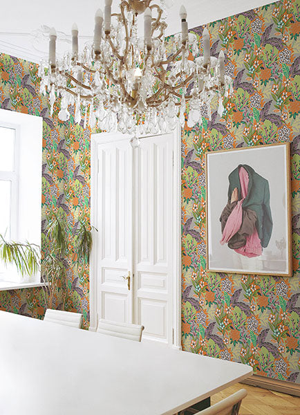 Purchase RPS6144 NuWallpaper Wallpaper, RuJardin l'Orange - RuPaul NuWallpaper12