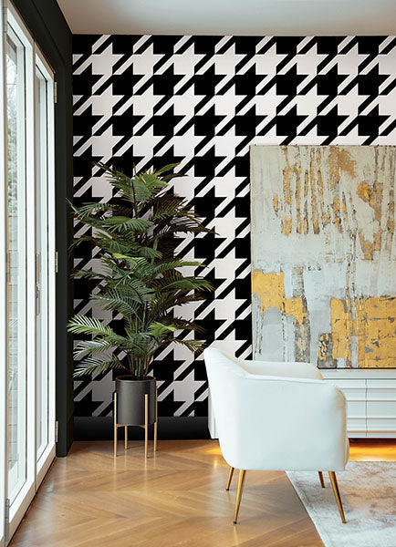 Purchase RPS6147 NuWallpaper Wallpaper, RuHoundstooth Black - RuPaul NuWallpaper12