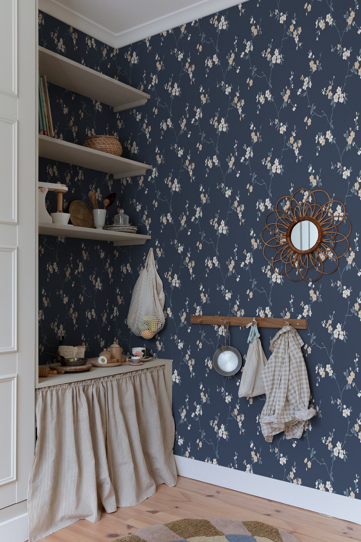 Purchase Sandberg Wallpaper Pattern# 2028-01-18 pattern name Engla color name Classic Blue.