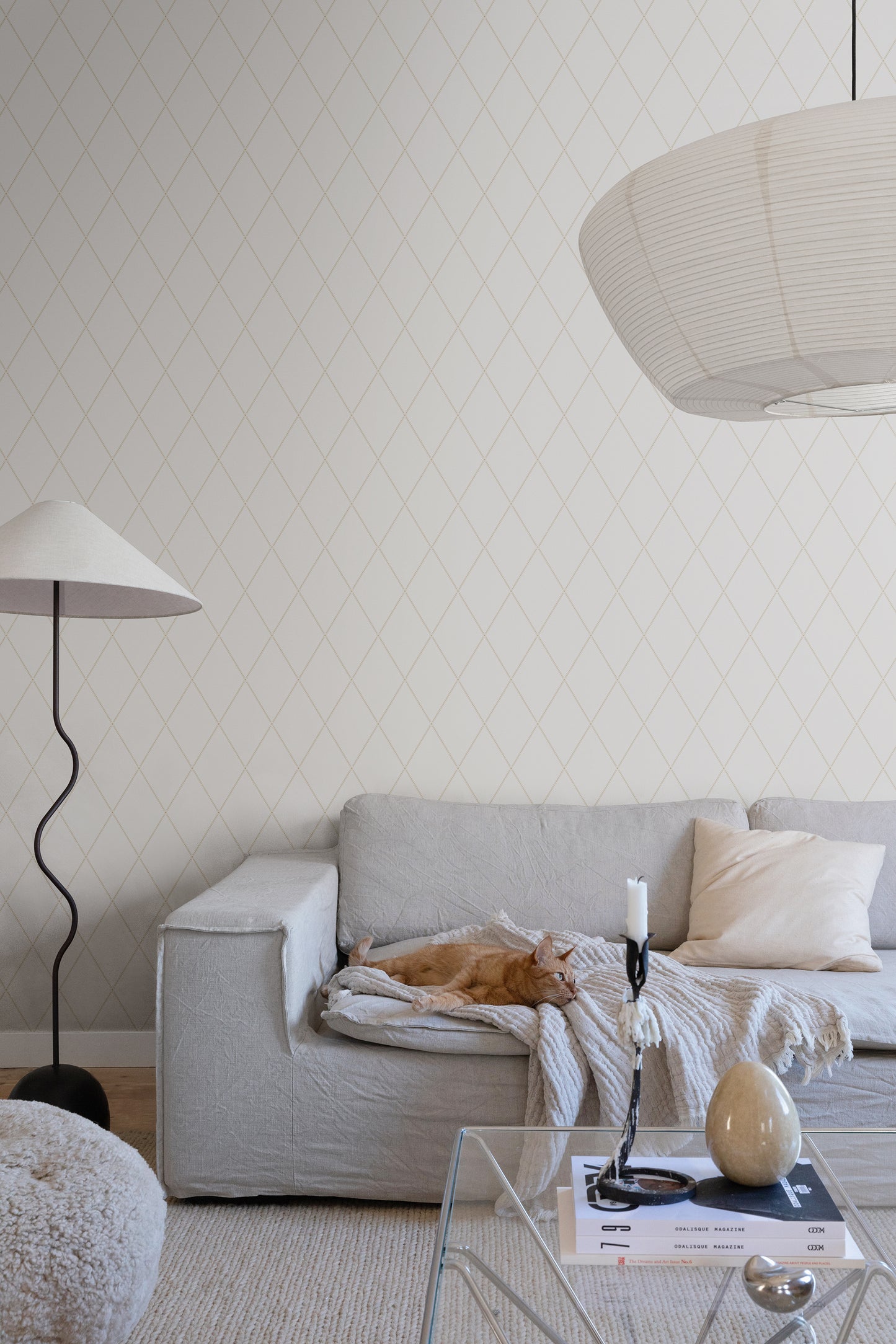 Purchase Sandberg Wallpaper Product 2028-01-18 pattern name Gabriel color name Eggshell.