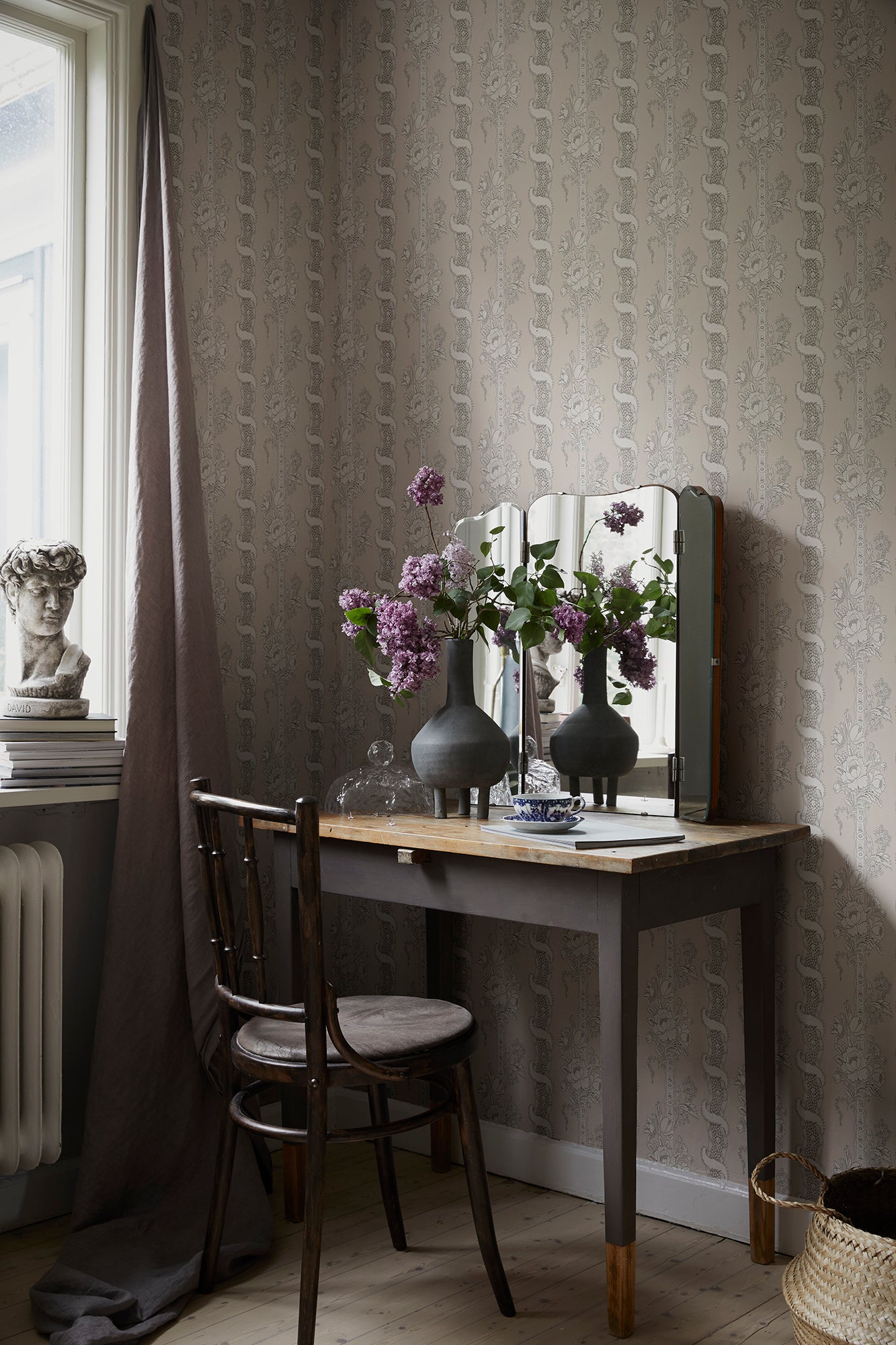 Purchase Sandberg Wallpaper SKU# 2028-06-21 pattern name Alexandra color name Sandstone.