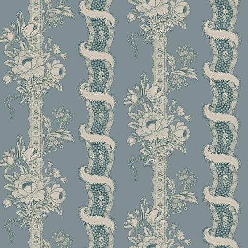 Purchase Sandberg Wallpaper Pattern number 2028-06-21 pattern name Alexandra color name Misty Blue.